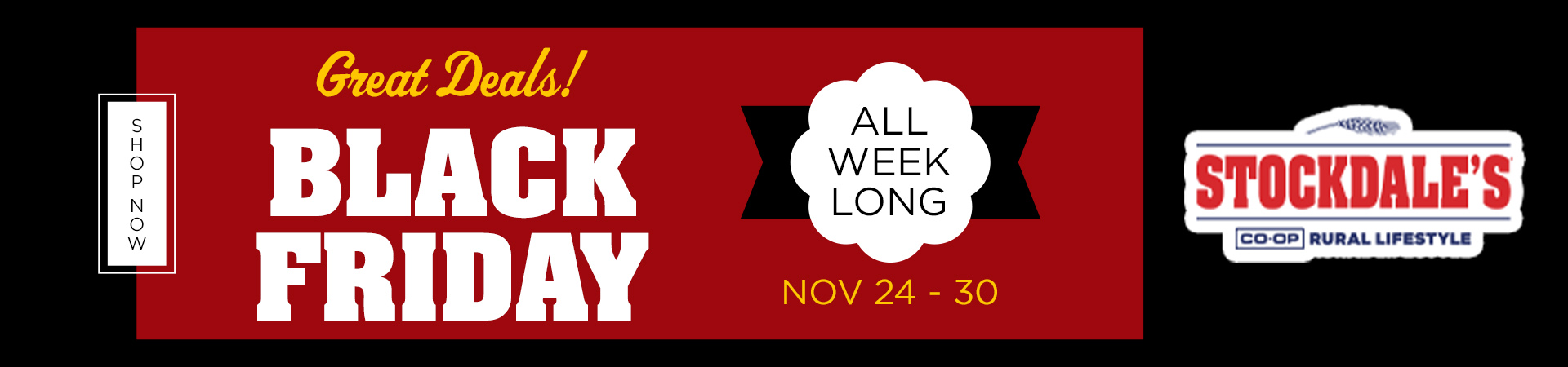 Black Friday 2025 Deals at Stockdale's